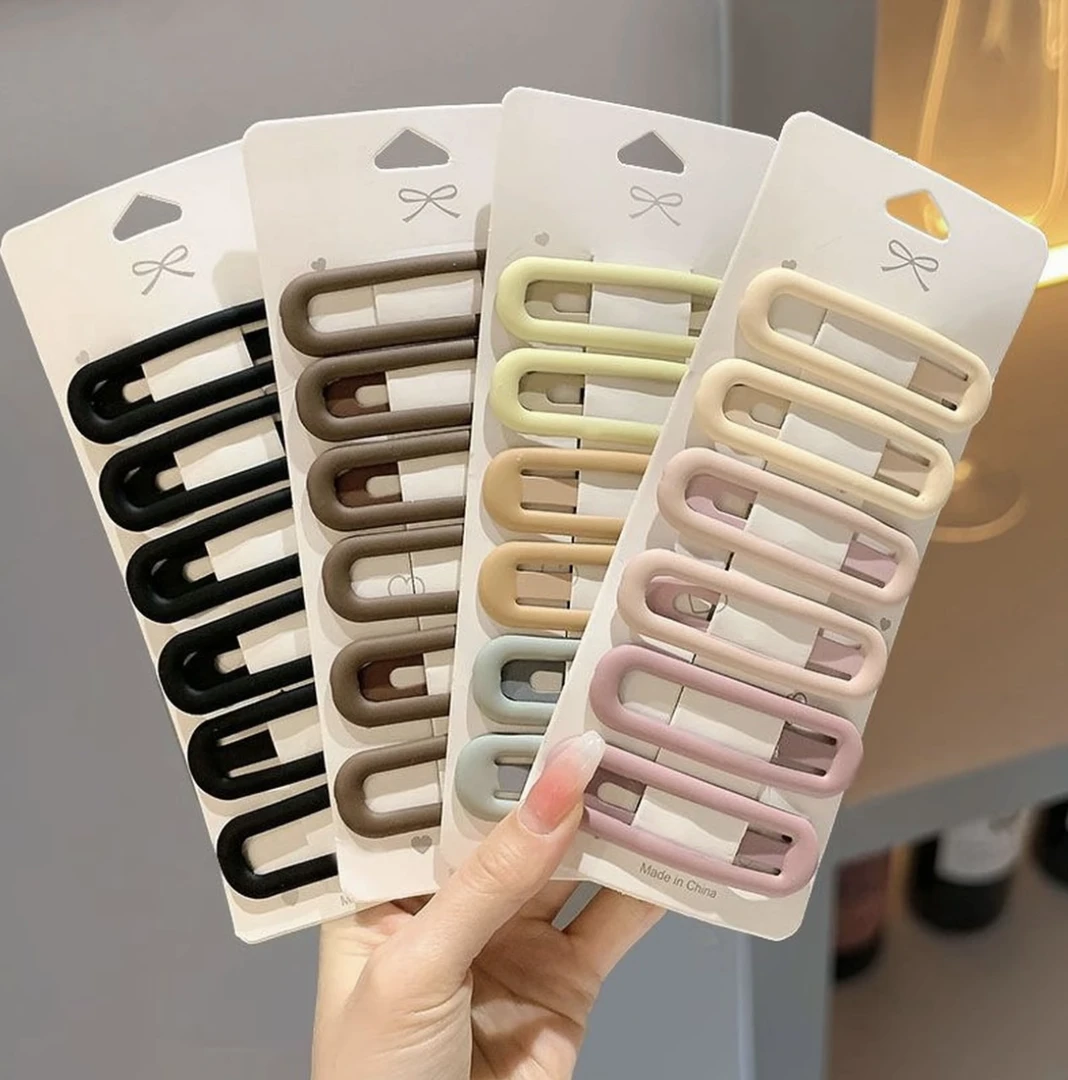 新款莫兰迪色系BB夹实用百搭刘海夹女发夹少女心碎发发夹夹子前额