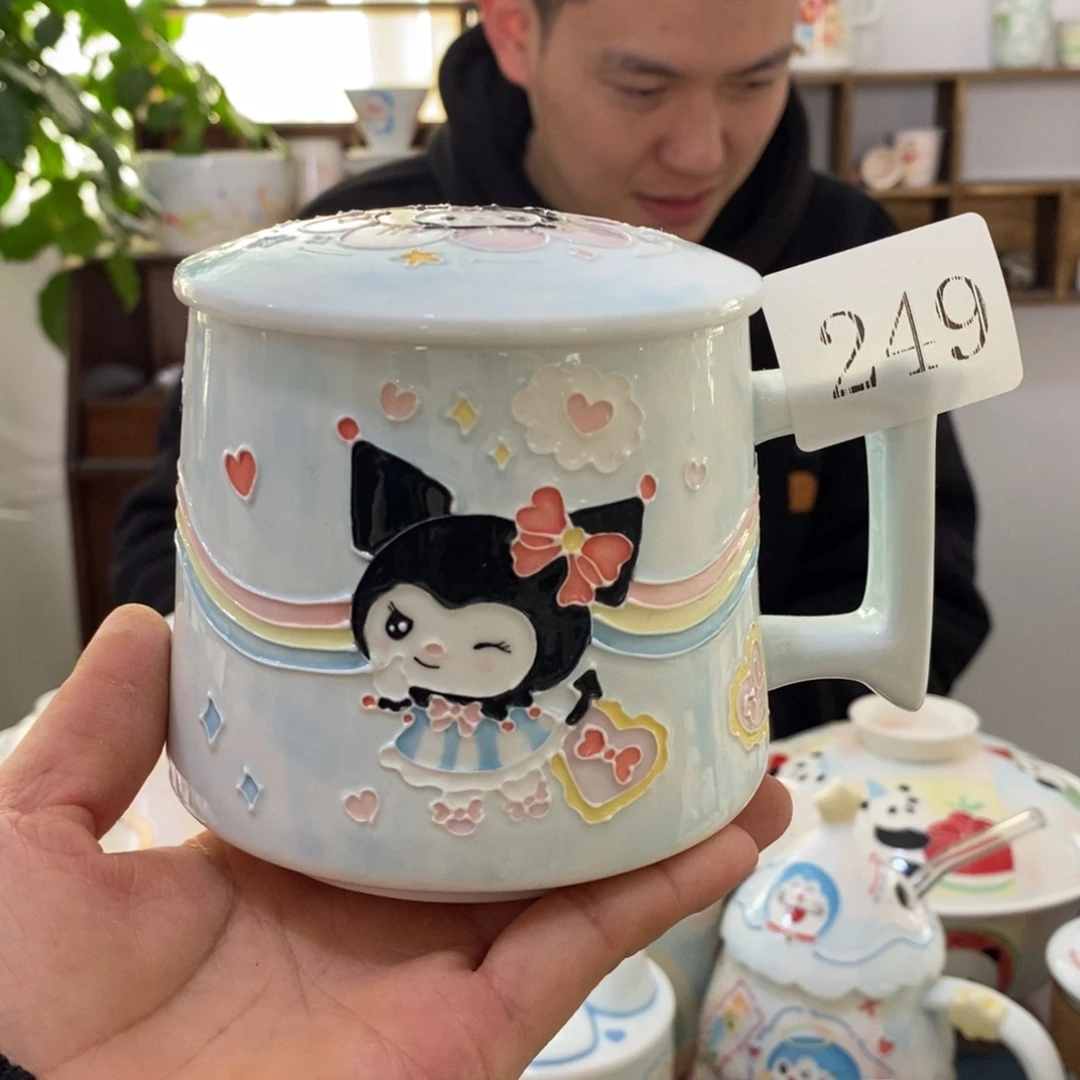 瓷片景德镇釉下彩手绘