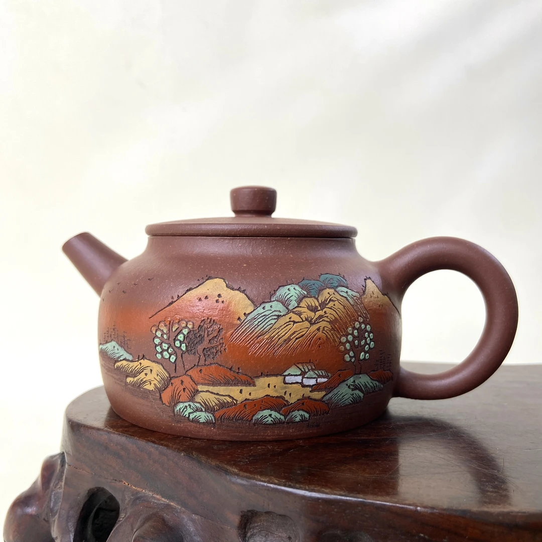宜兴手工紫砂陶 （实力派1）茶壶GS4096-8