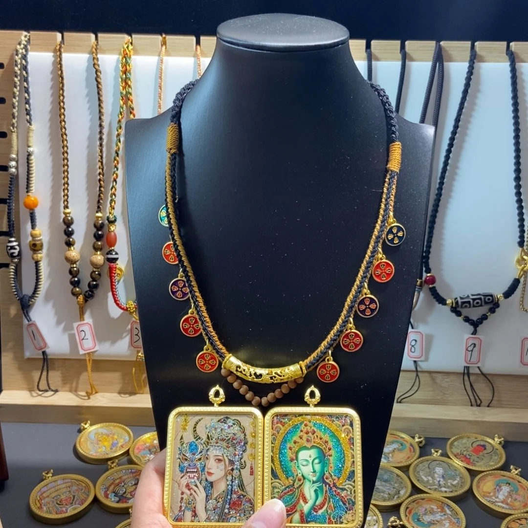 吊坠原*-美丽的唐卡漂亮结缘