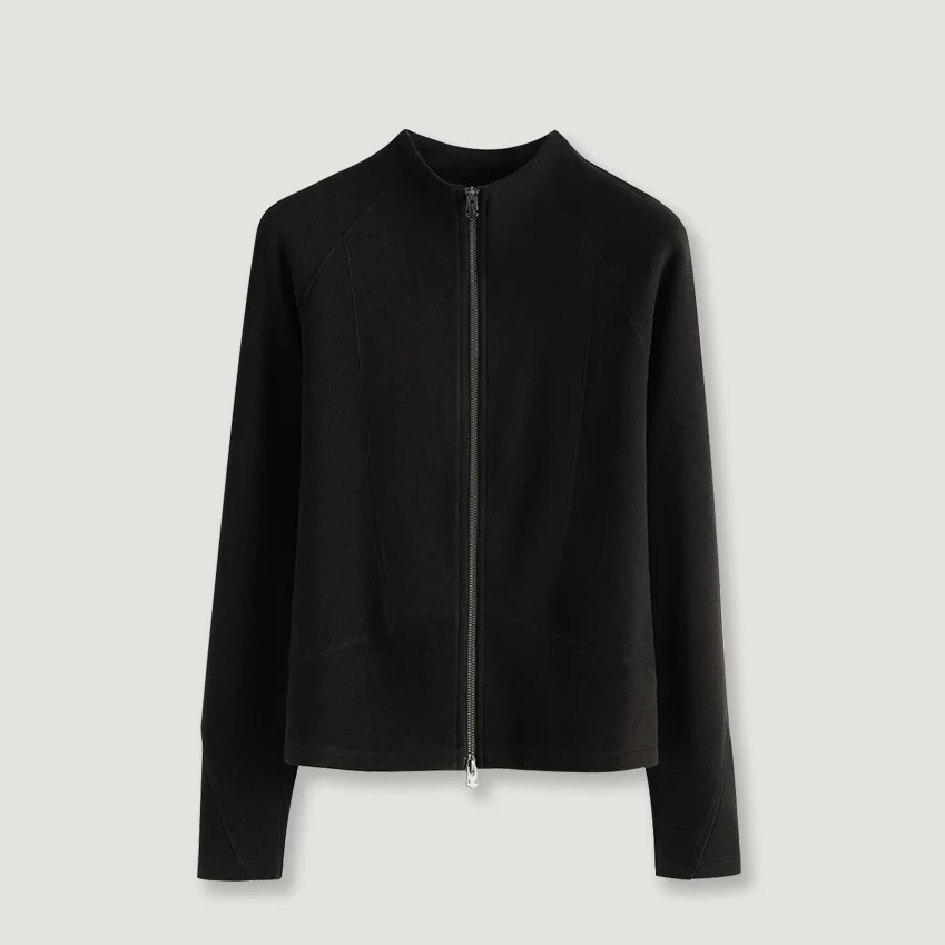 GRIDA 肯豆出街 必留款 发热立领拉链长袖上衣