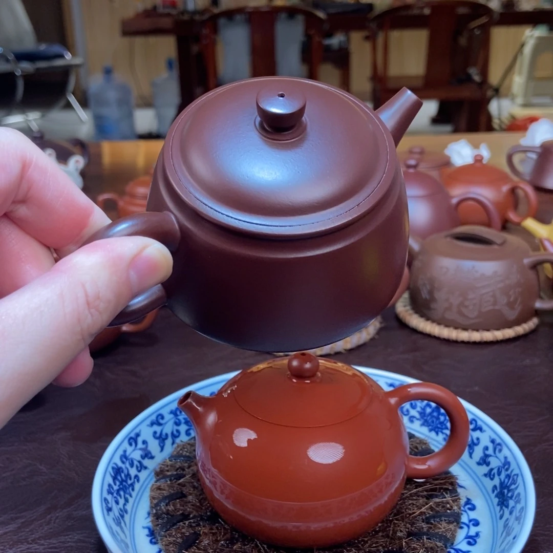 茶壶紫砂有****金钟紫砂壶