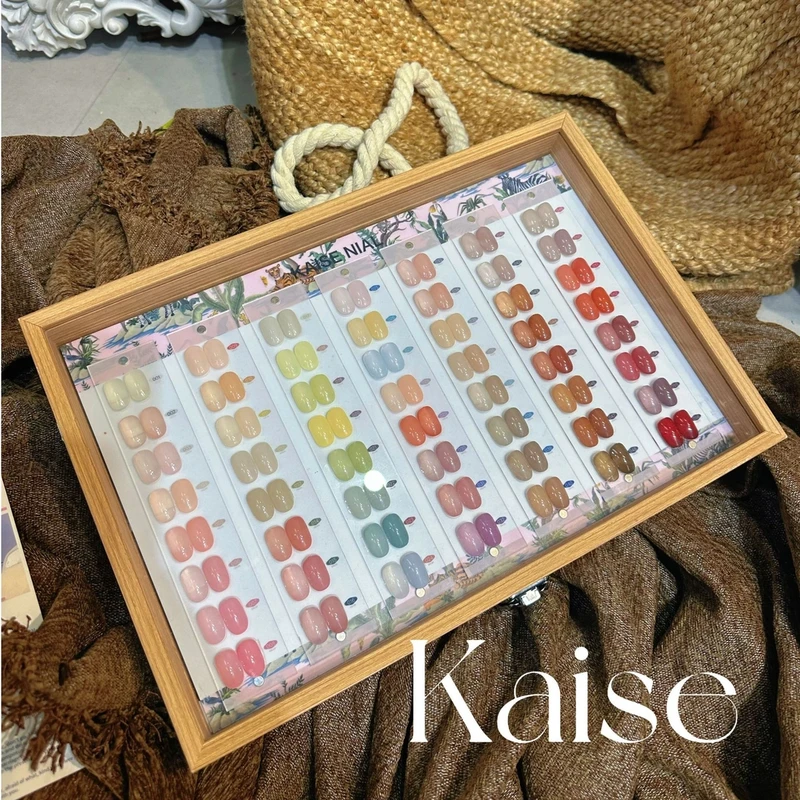 3月新款:56色花屿集透色流行百搭防尘显白拓客网红甲油套胶