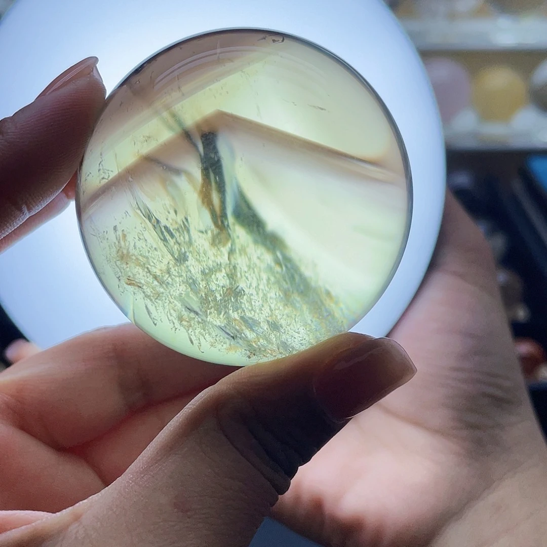 夜***弦水晶珠宝半成品未镶嵌