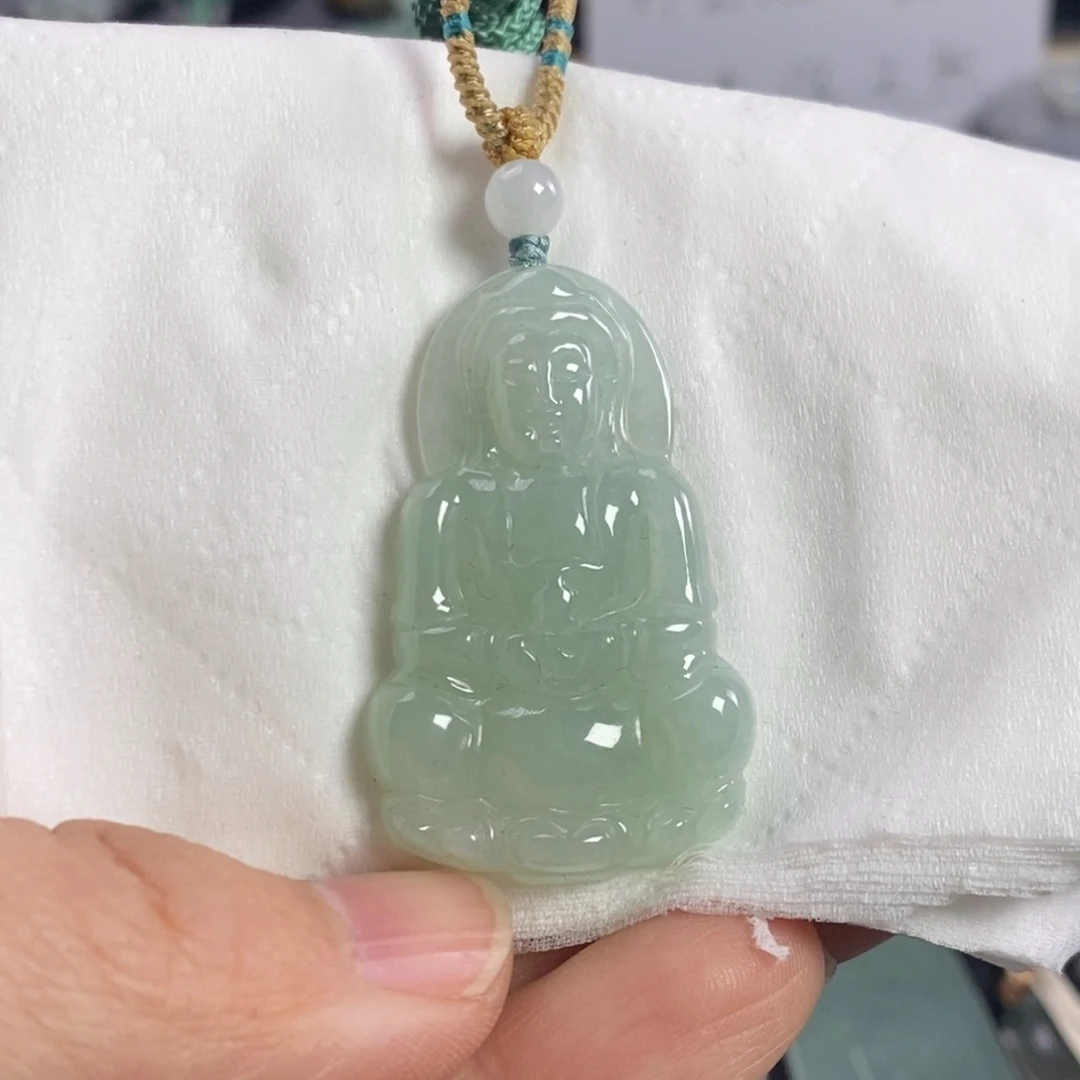 翡翠颈饰未镶嵌观音