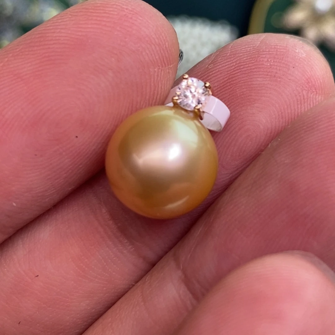 颈饰银S925镶嵌海水珍珠