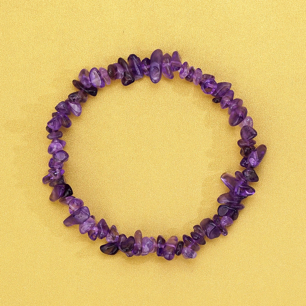 紫水晶素串（19公分）10420（Joyce娇姐）