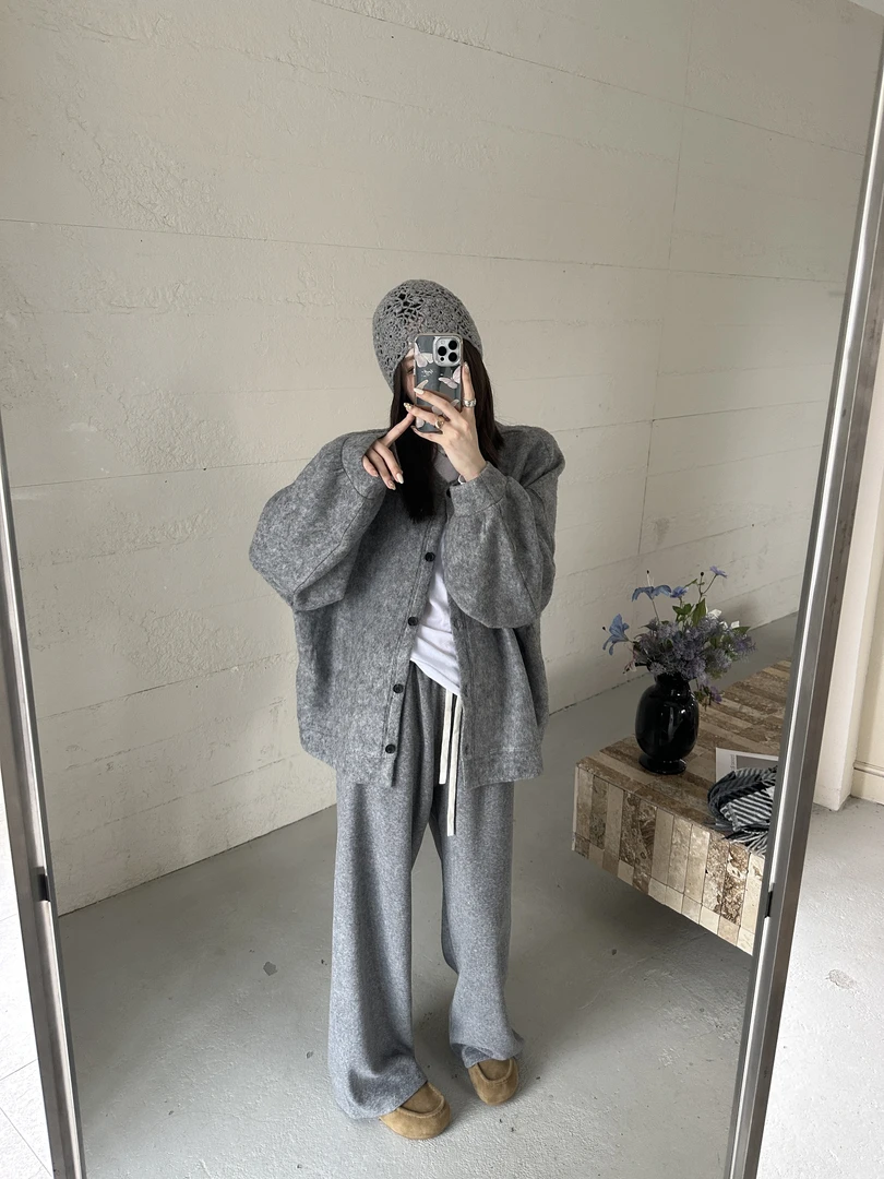 3 YYL 灰色糯米裤  2025冬款上新winter XR101211