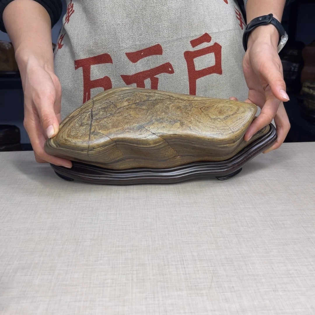 石材广西大化彩玉石配底座