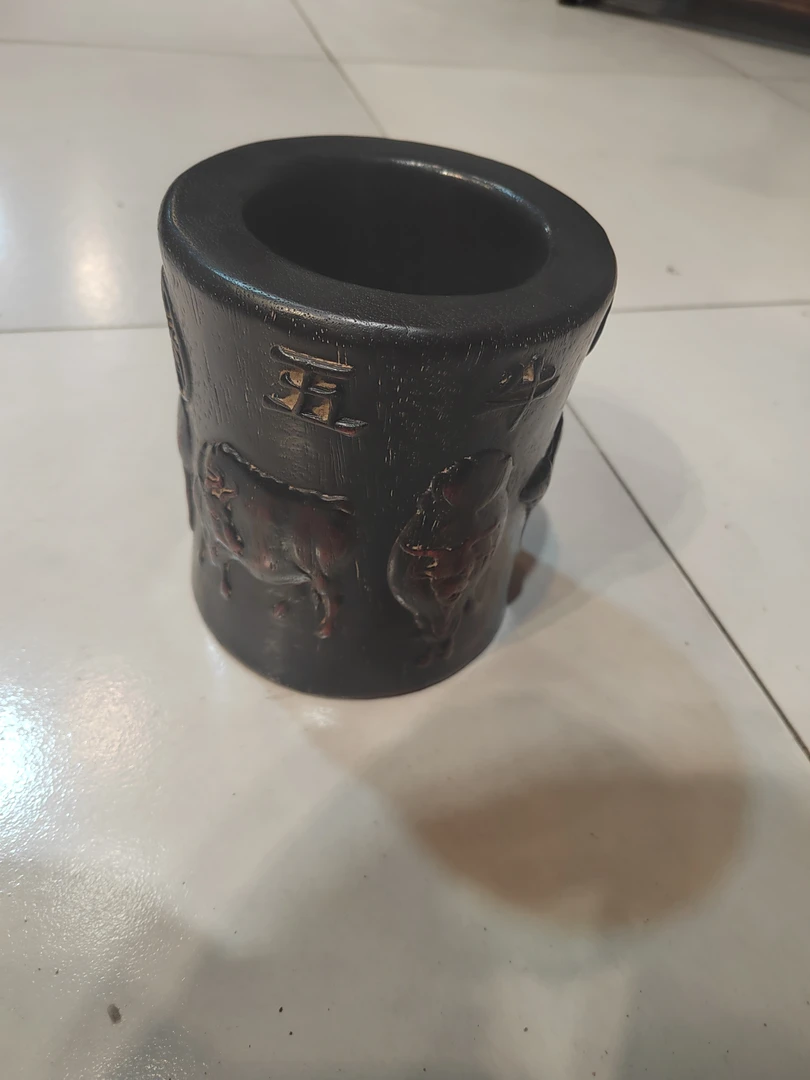五牛图笔筒五牛图笔筒