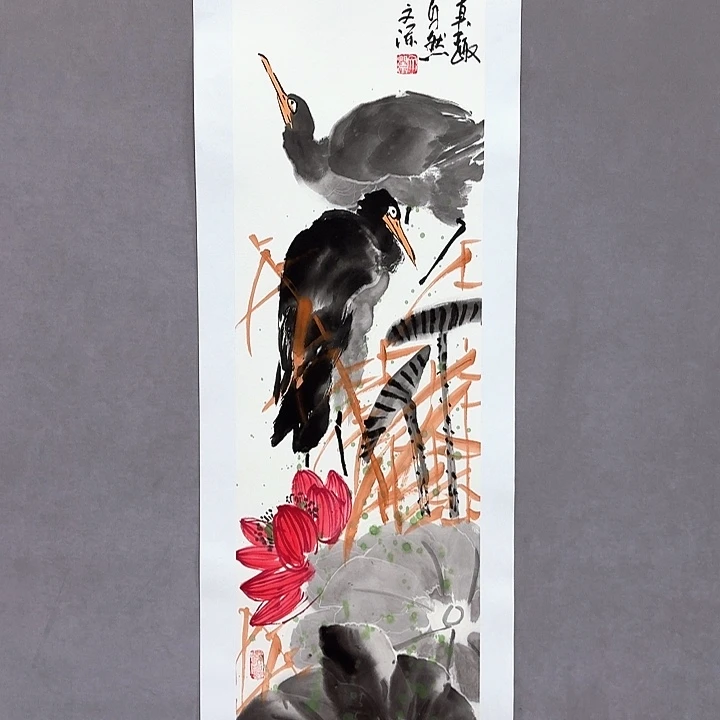 国画亲笔手绘放心去藏