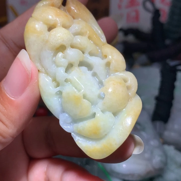 翡翠未镶嵌颈饰保真天然A货翡翠