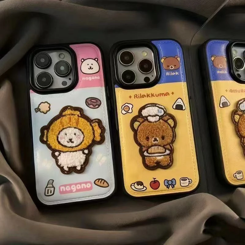 自嘲熊适用苹果15Pro手机壳13硅胶XSMax/xr/12女16/14p套