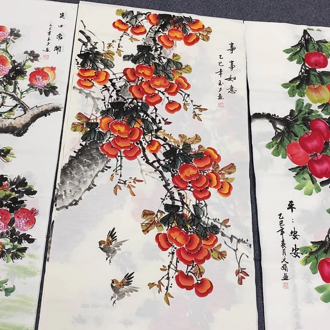 国画尺寸140✖️70四尺手绘画