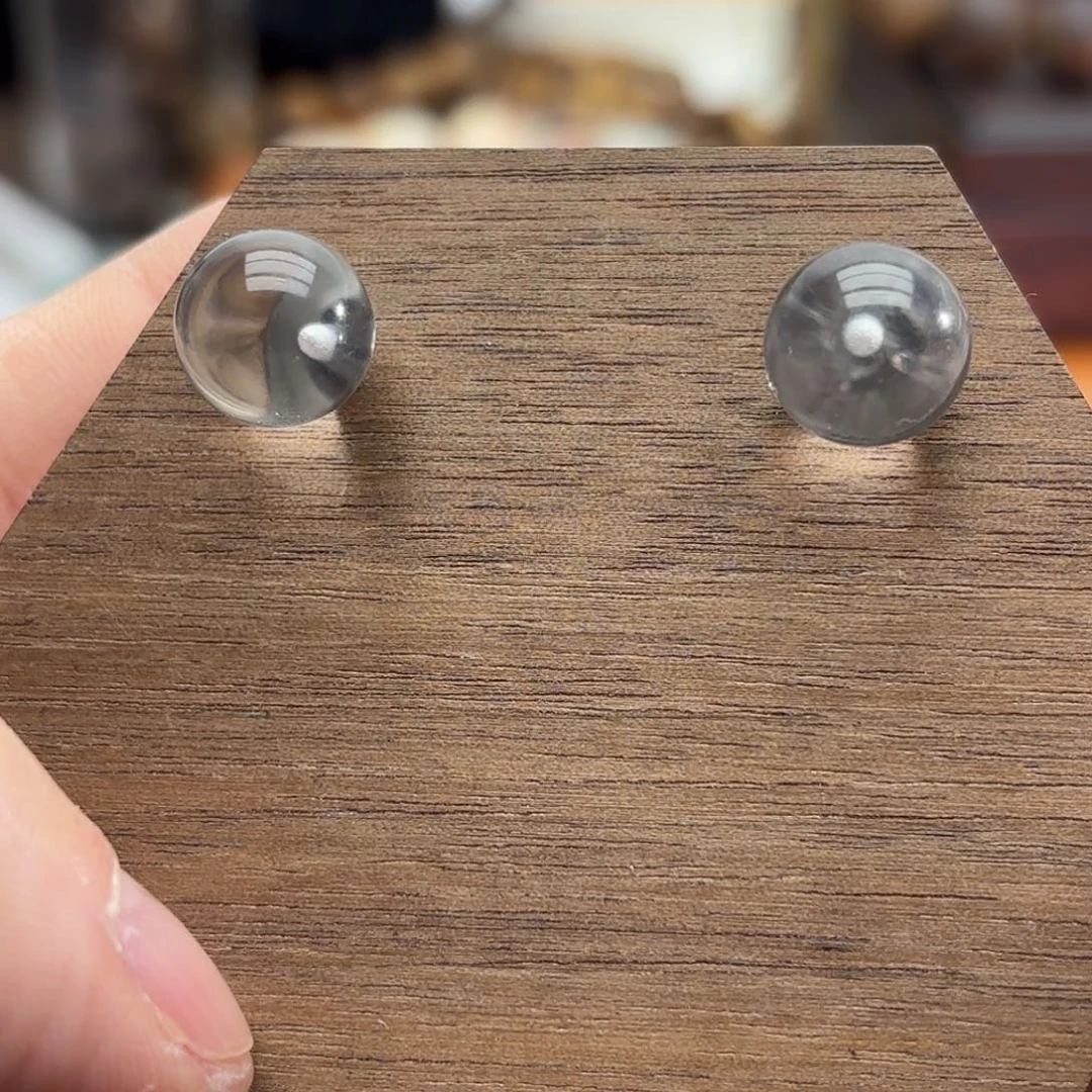 未镶嵌手链水晶耳钉