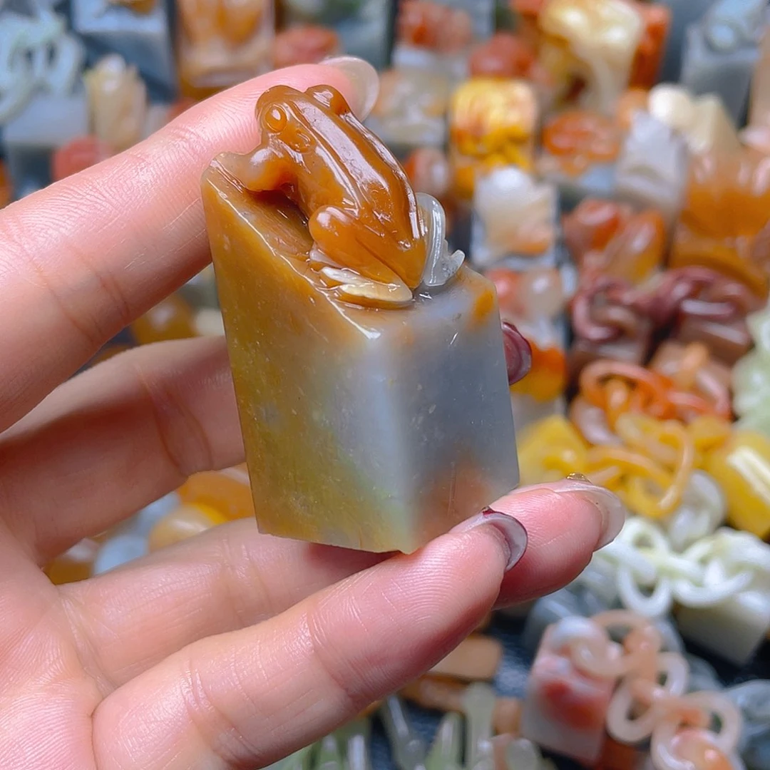 青田石印石纯手工