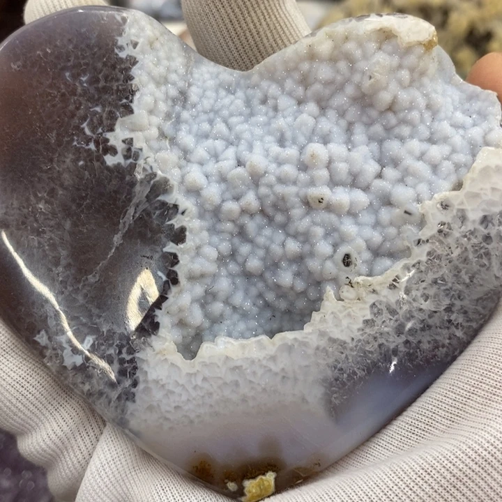 未镶嵌紫晶珠宝半成品