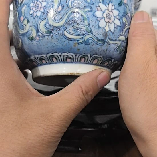 盆***人无纺布当代景德镇陶瓷工艺品