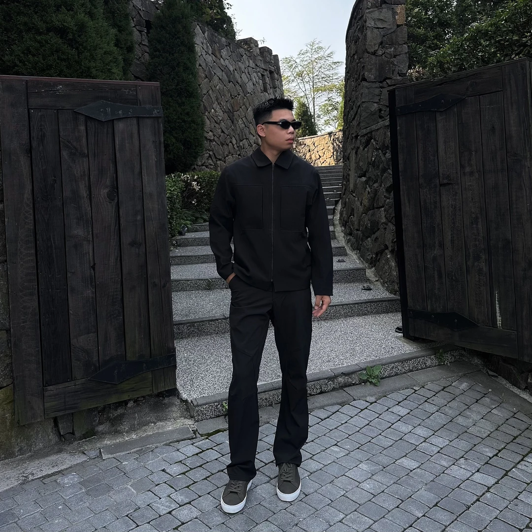 “帝人进口纱线”【S级商鸟全压胶夹克】OKBRO25AW翻领老钱男秋季夹克