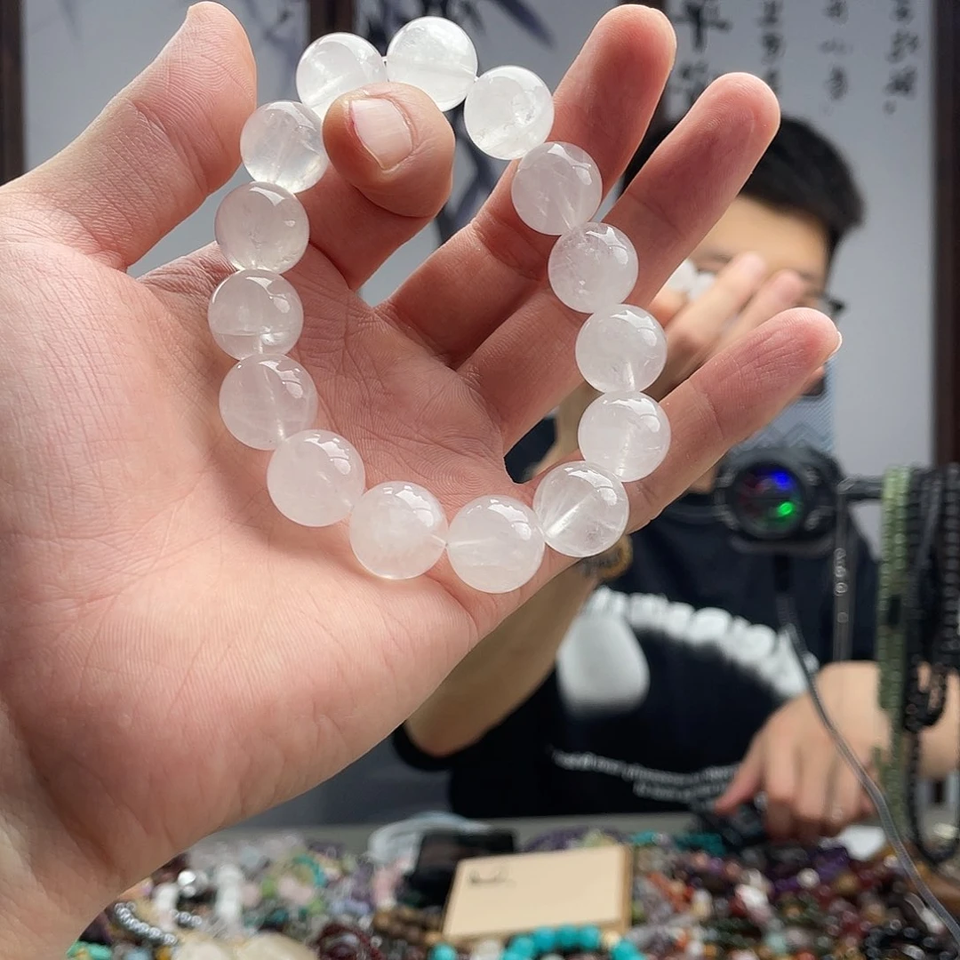 水晶手链未镶嵌白幽灵15+