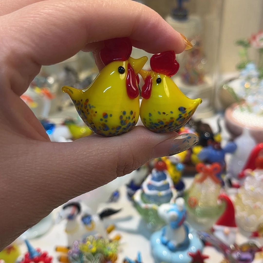 手工艺品琉璃一对