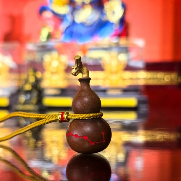 天然雷击枣木装藏葫芦吊坠饰品