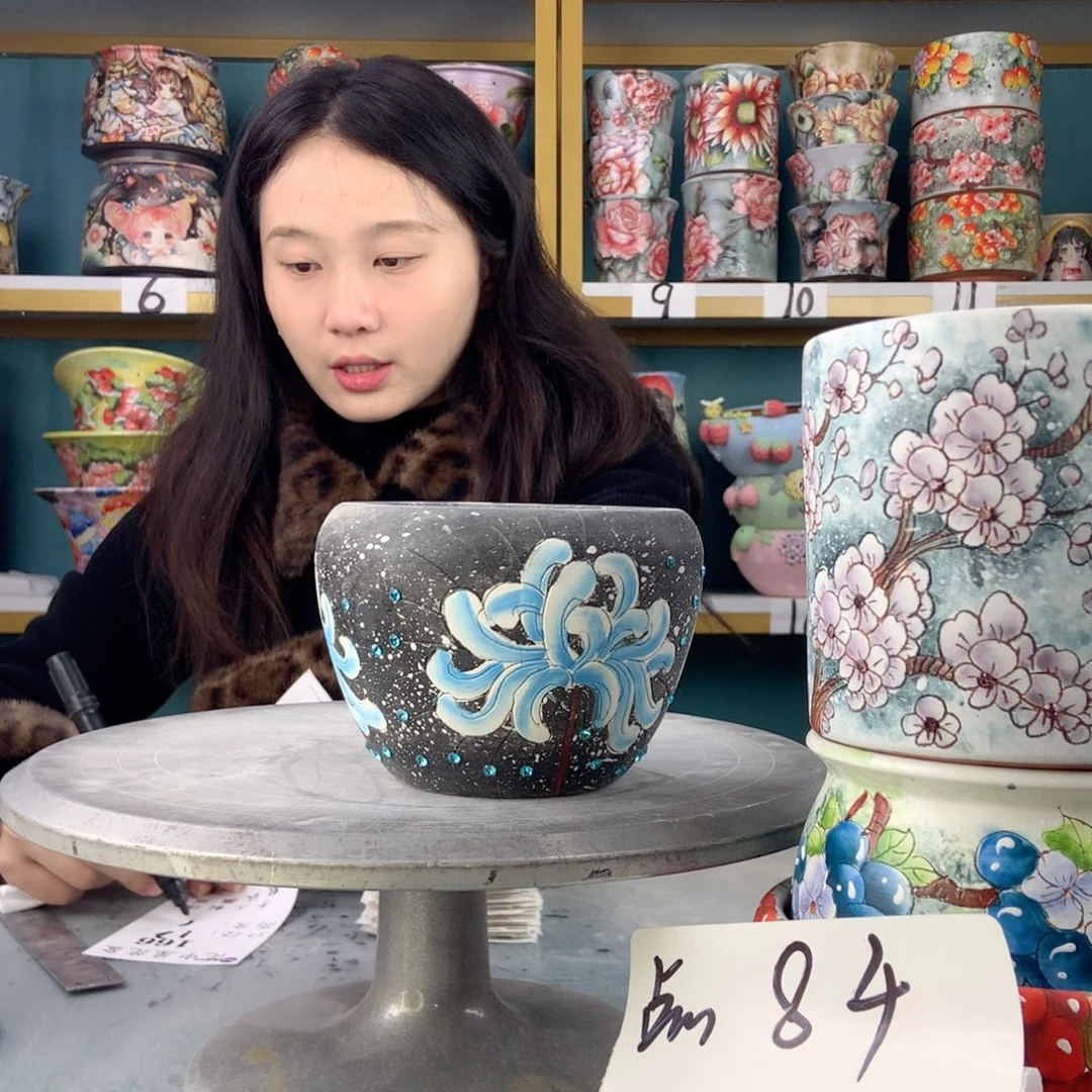 罐景德镇手工瑕疵166