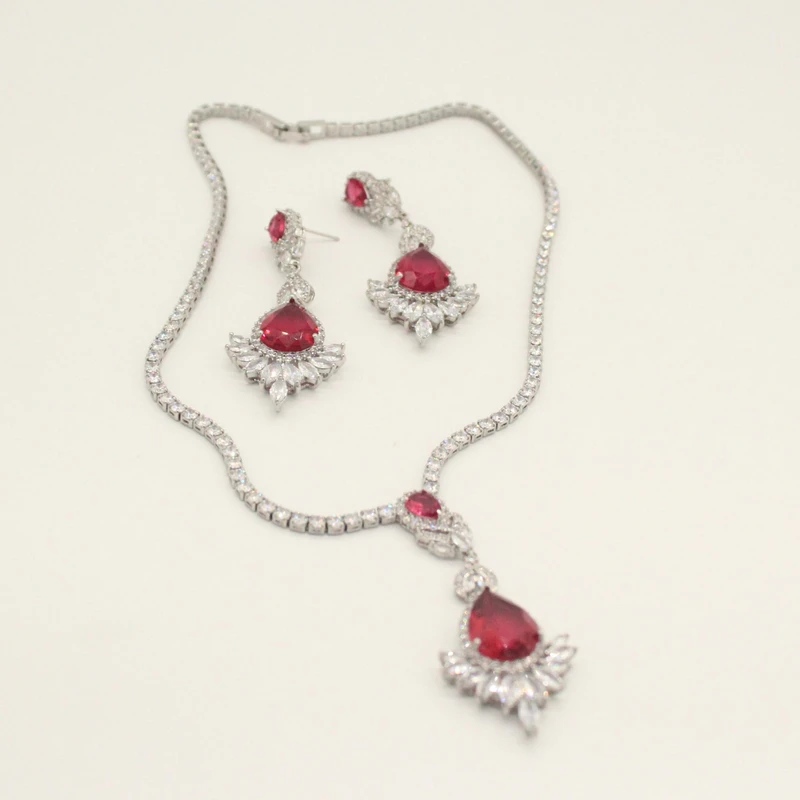 N819 红色项链套装