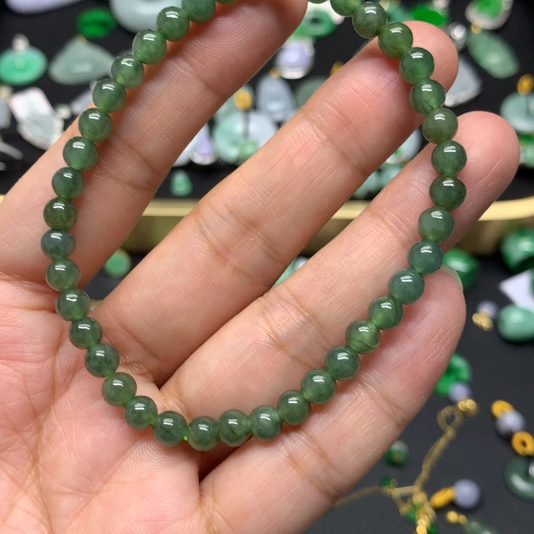 未镶嵌手串翡翠有纹裂