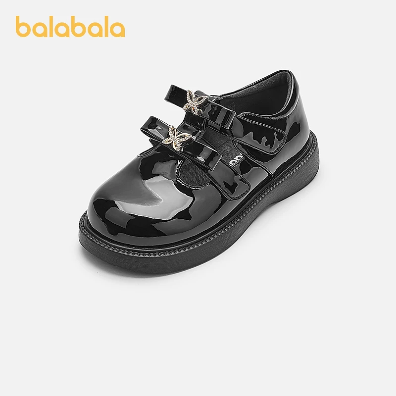 巴拉巴拉童鞋儿童公主鞋女童小皮鞋2025春秋新款鞋子