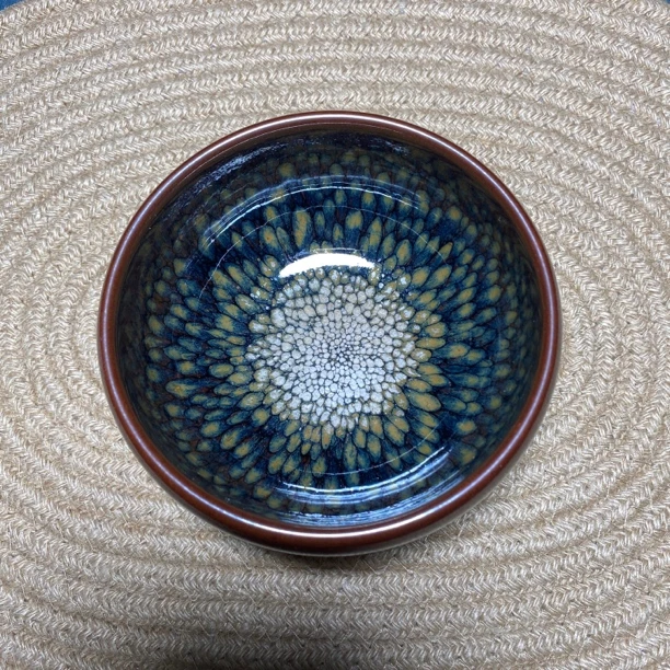 建窑建盏天目盏陶瓷主人杯鹧鸪禅定原矿原釉品茗杯茶杯送礼自用