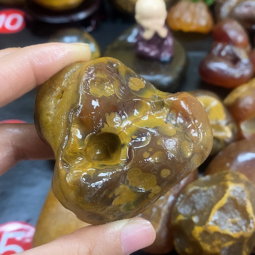 玛瑙/玉髓未镶嵌手把件