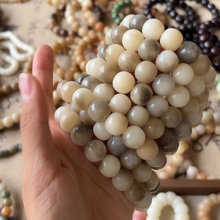 手串菩提根/象牙果卡13苹果珠微瑕