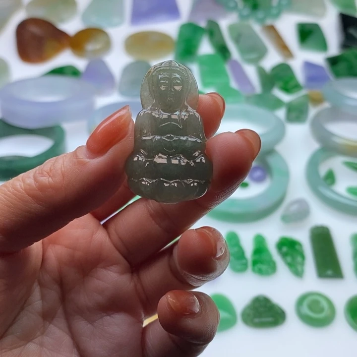 翡翠挂件未镶嵌天然翡翠