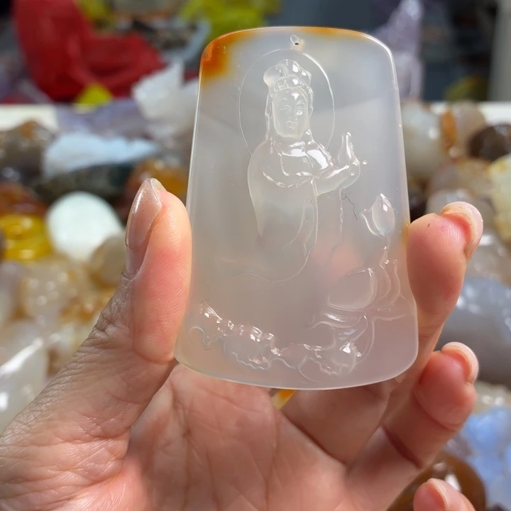 玛瑙/玉髓未镶嵌吊坠(不含链)