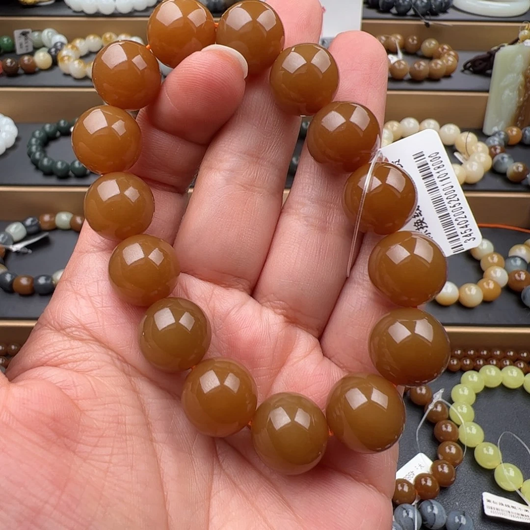 奇***@和田玉未镶嵌手链