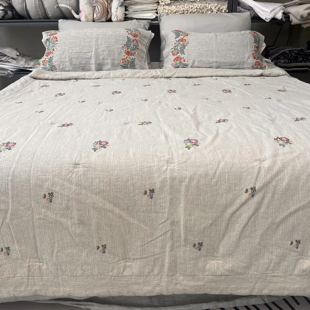 【罗布麻刺绣被】100%罗布麻刺绣单人夏凉被