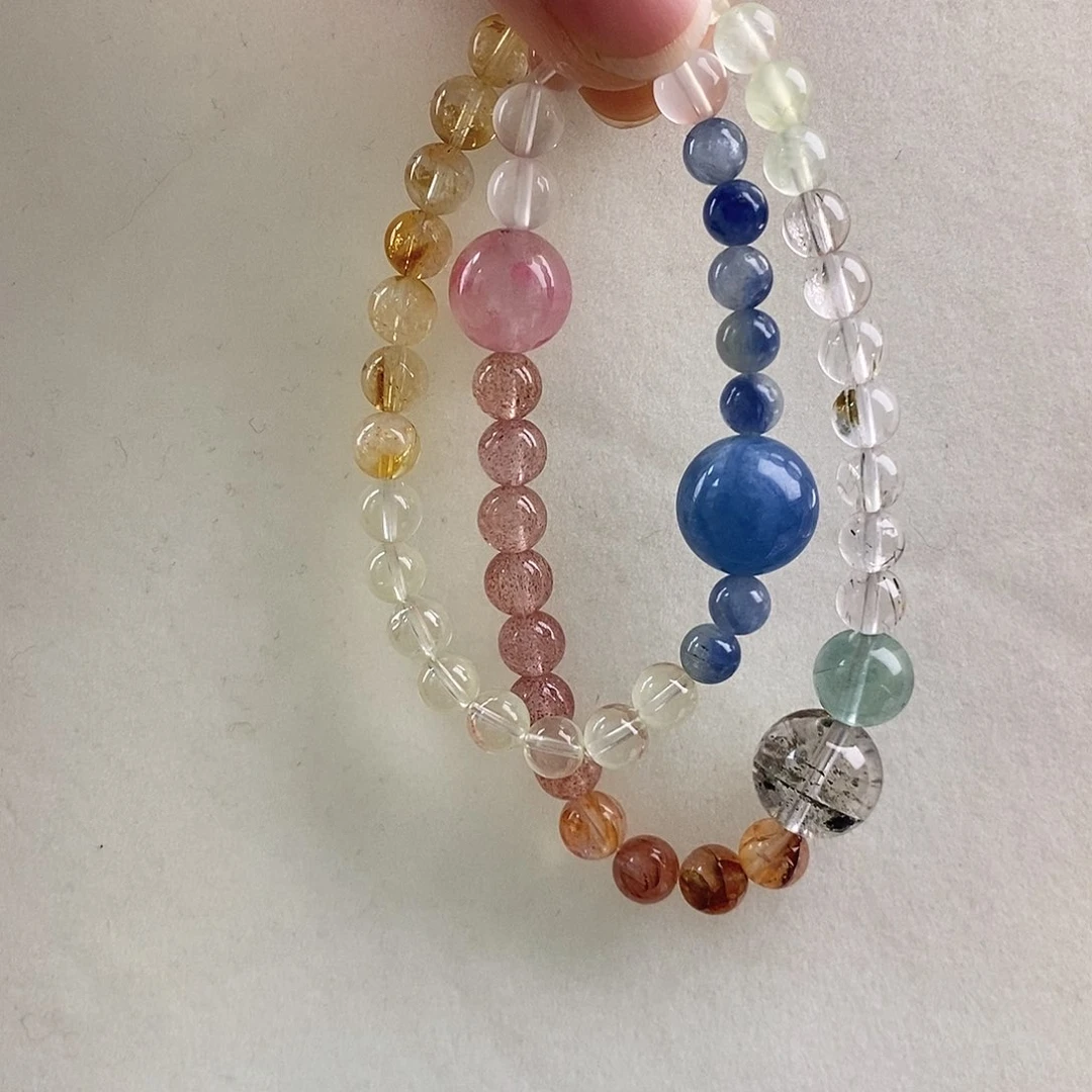 水晶手链未镶嵌天然水晶