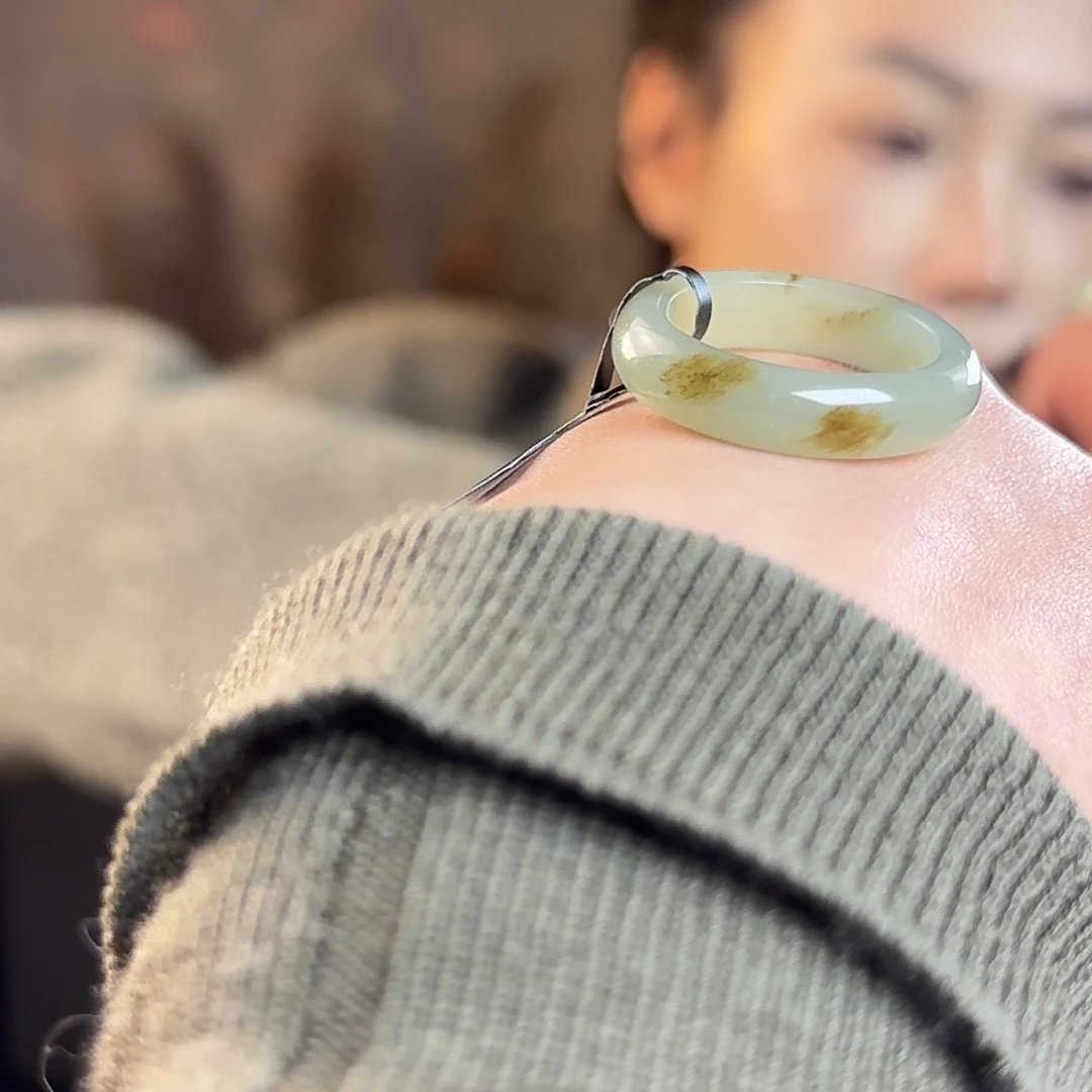 和田玉戒指未镶嵌港22 20.12