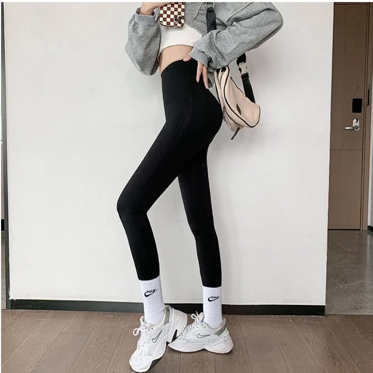 显瘦美拉德打底裤通勤长裤鲨鱼裤高腰加绒芭比裤冬季DWPL957