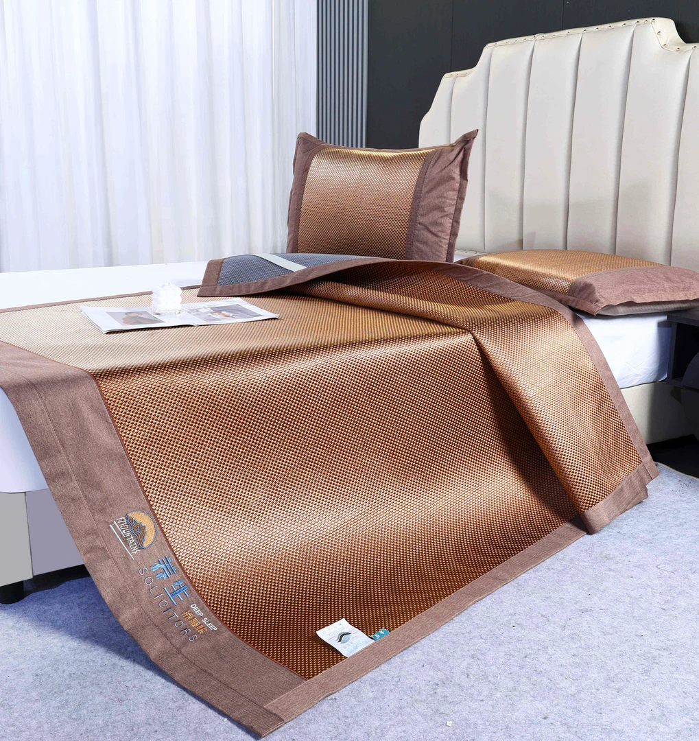 冰藤凉席母婴级 100 乙纶冰感凉豆豆，1.8 米 1.5 米凉席超爽