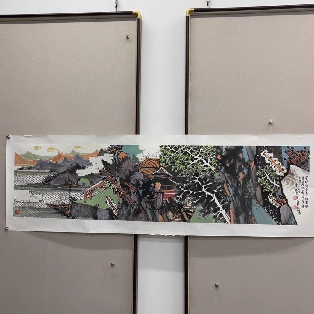 国画艺术家真人手绘