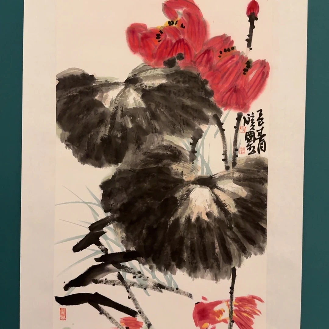 国画单老师作品画作画作