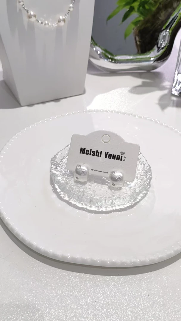 合金耳饰 【星·Star】037新款馒头形简约时尚耳钉百搭设计感