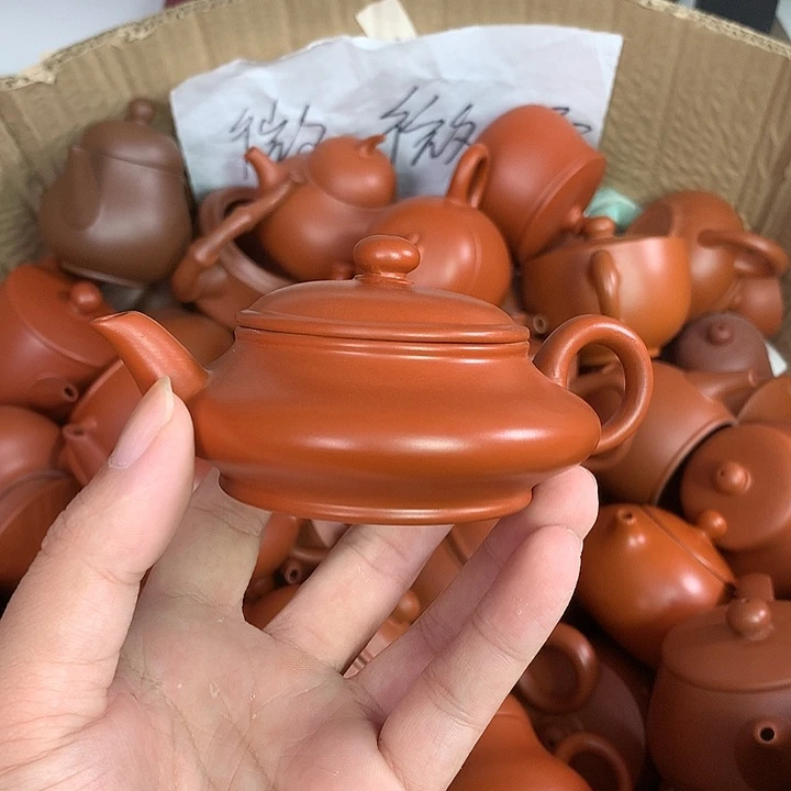 茶壶紫砂原矿朱泥茶具茶壶家用120