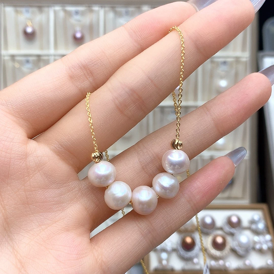 淡水珍珠合金颈饰