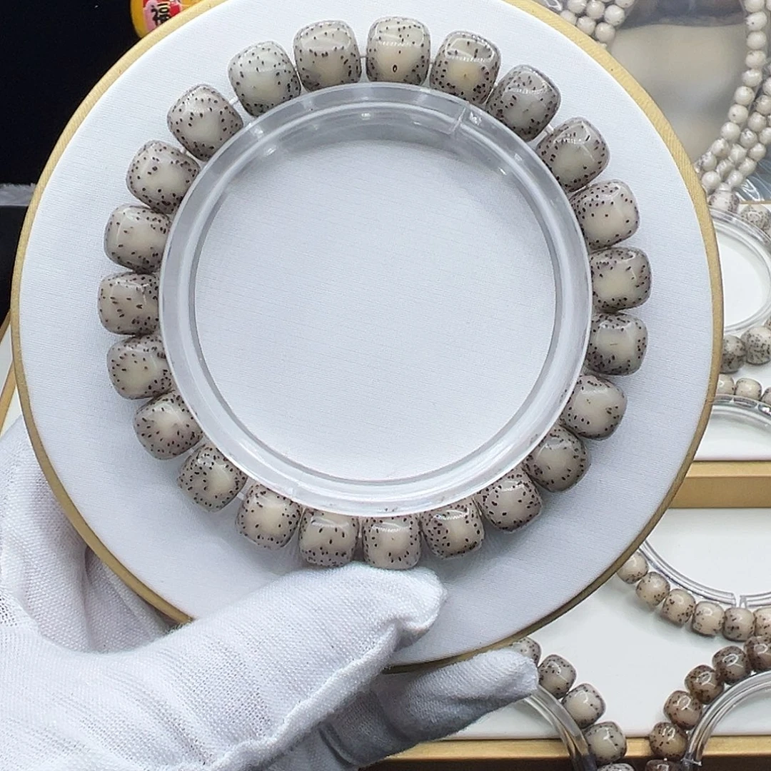 星月菩提手串全玉化冰糖10✖️9侧留白针尖星