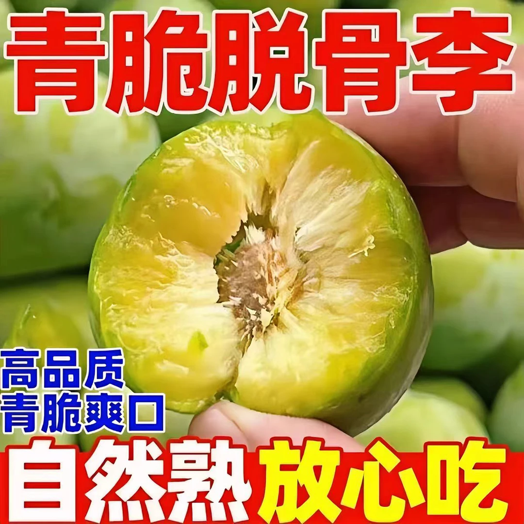 正宗脱骨青脆李现摘新鲜水果酸甜爽口核小肉厚孕妇可吃自然成熟