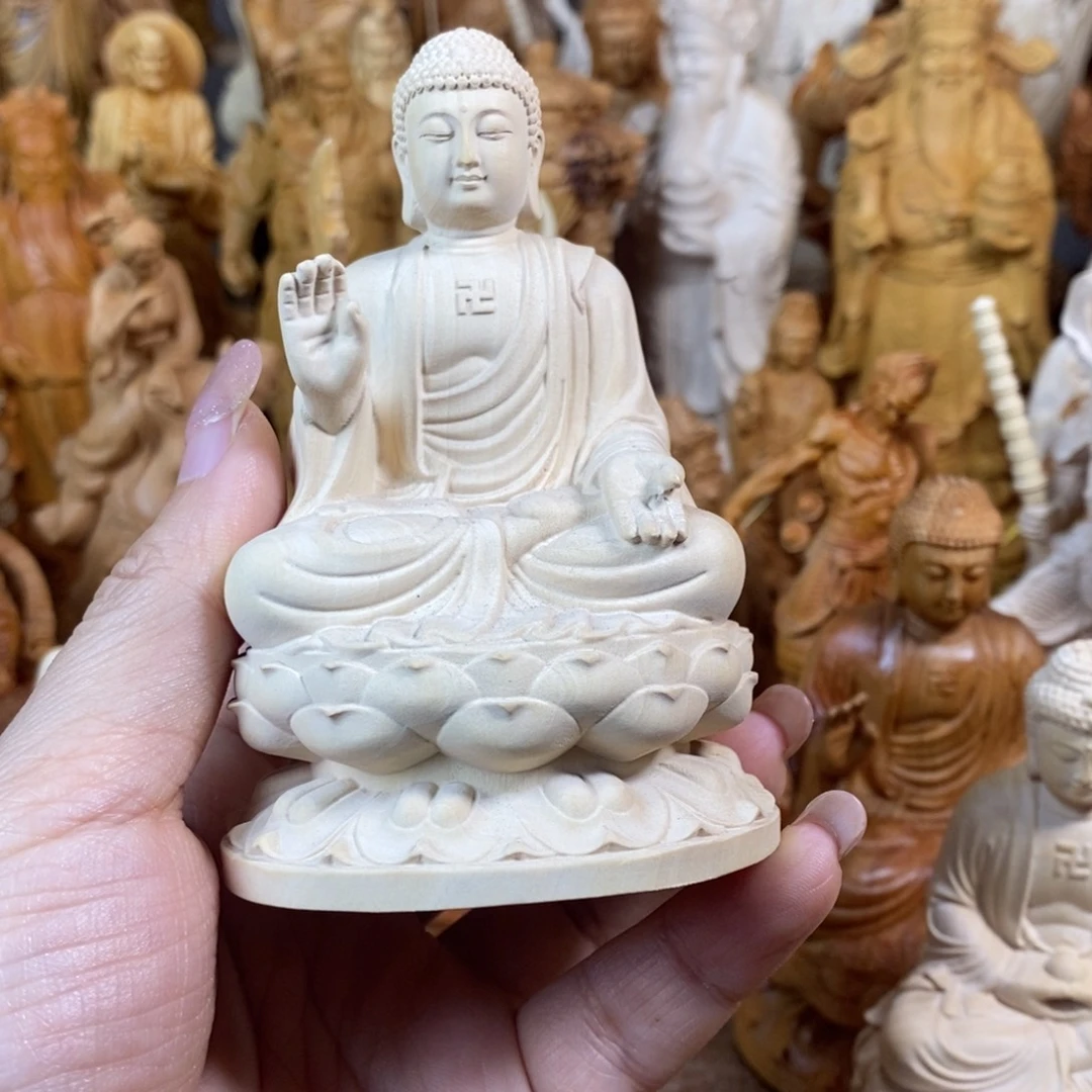 木黄杨微瑕10高阿弥陀佛