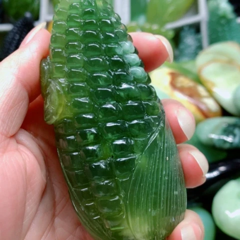 蛇纹石玉未镶嵌手把件